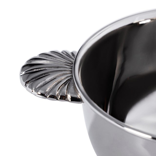 A stylish addition to any table setting, the Eden Roc Brass Condiment Bowl features a polished nickel finish that radiates...