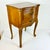 1970s Vintage French Provincial Hollywood Regency Walnut & Burl Wood Side Table or Night Stand For Sale - Image 11 of 17