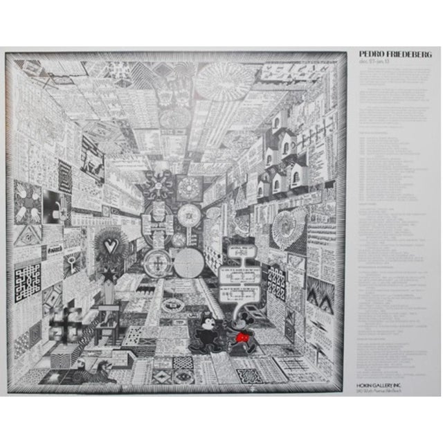 Mickey and Felix is a color offset lithograph by Pedro Friedeberg, created for Hokin Gallery in Palm Beach. The...