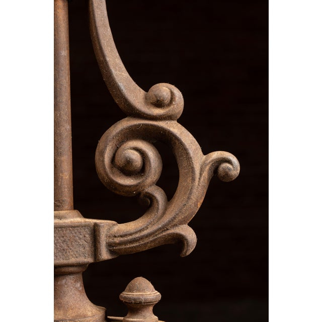Antique Cast Iron Gothic Revival Three-Light Chandelier For Sale - Image 13 of 13