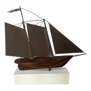 Copper Clipper Ship Weathervane
