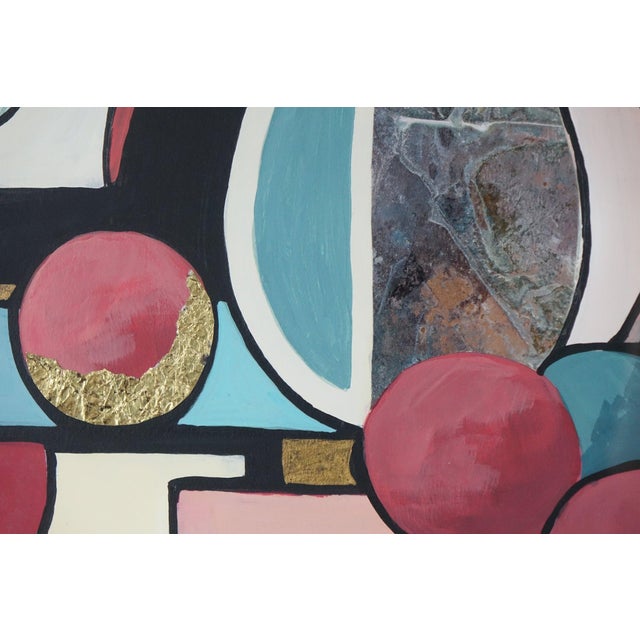 Abstract Expressionism Late 20th Century Abstract Still Life Original Mixed Media on Paper Signed For Sale - Image 3 of 7