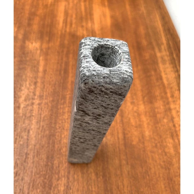 Postmodern Swiss Granite Candleholder from Crea, Ticino, 1980s For Sale - Image 4 of 17