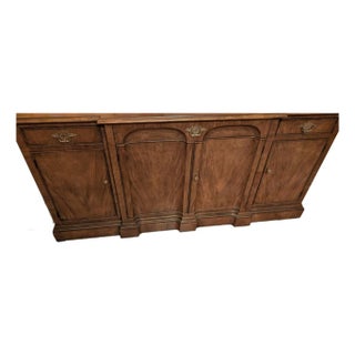 Baker George III English Style Walnut Credenza For Sale