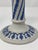 Late 19th Century Antique c.1876 Wedgwood White Jasperware Candlesticks - Pair of Rare White Columns With Cobalt Blue Spiral Twist Relief For Sale - Image 5 of 12