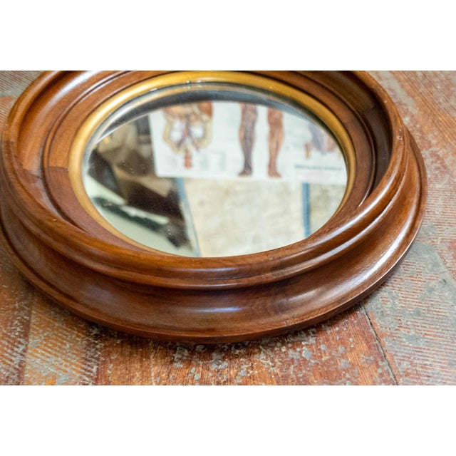 Wood 19th Century Pair of American Victorian Oval Walnut Mirrors For Sale - Image 7 of 10