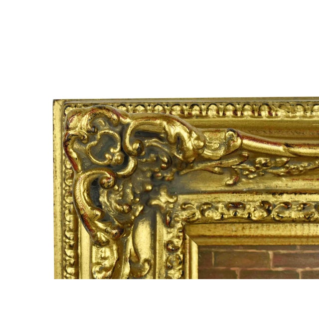 Mid 20th Century Mid 20th Century Farmhouse Style "The Hen House" Chicken & Rooster Oil Painting by H. Hoppe Germany For Sale - Image 5 of 7