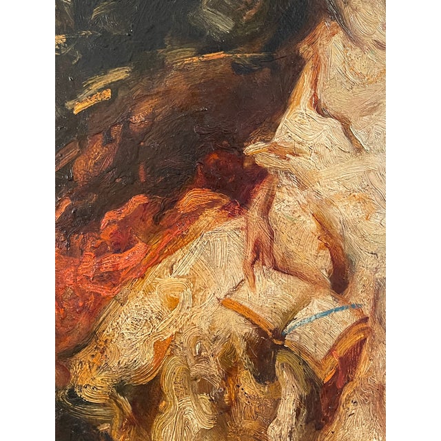 Paolo Malatesta and Francesca Da Rimini, M. Pobbiati, 19th Century, Oil on Panel For Sale - Image 7 of 8