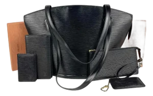 Louis vuitton Black Epi St. Jacques Tote with Wallets and Pochette - 5 Pieces
