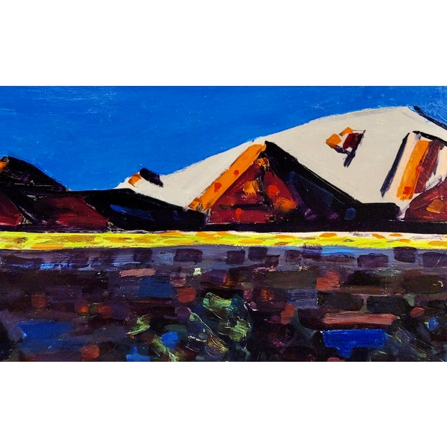 1960s Conrad Buff -California Snow-Capped Sierra Mountains-Oil Painting For Sale - Image 5 of 10