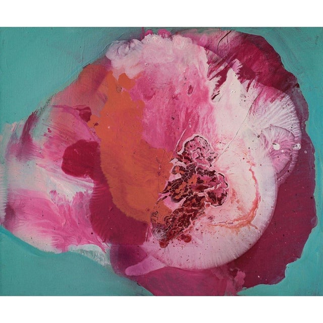 Contemporary Agnieszka Zawisza, Flower, Oil on Canvas For Sale - Image 3 of 6