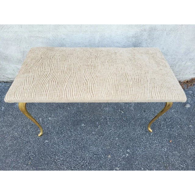 Bronze Vintage 1940s Bronze Feet Window Bench For Sale - Image 8 of 10