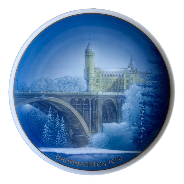Christmas Plate by Helmut Drexler for Rosenthal, 1979 For Sale