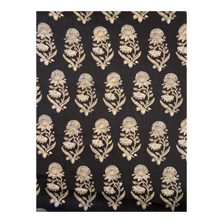 Ralph Lauren Tonya Floral Midnight Linen Fabric 2 Yards For Sale