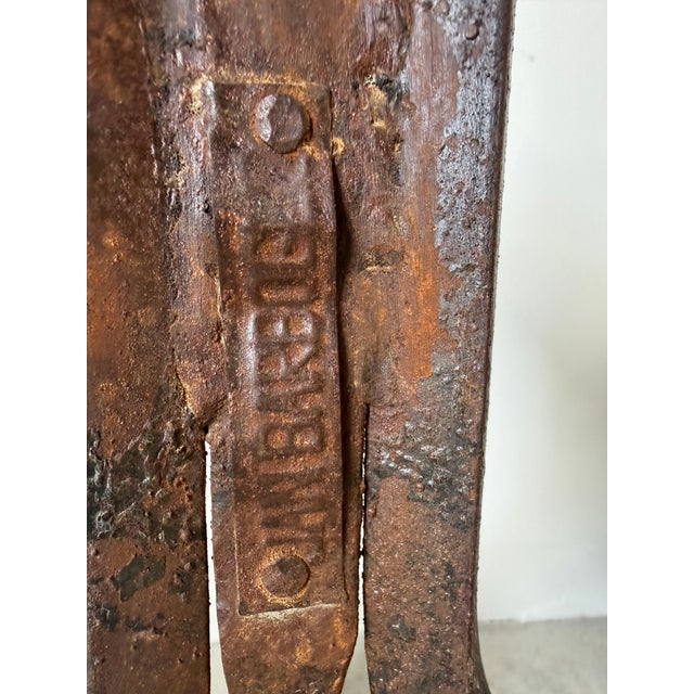 Vintage Jan Barboges Hand-Forged Iron Floor Candle Holders – Pair For Sale - Image 11 of 12