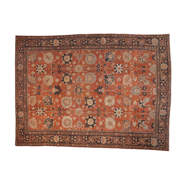 Vintage Tabriz Carpet - 9'1" X 12'3" For Sale - Image 12 of 12