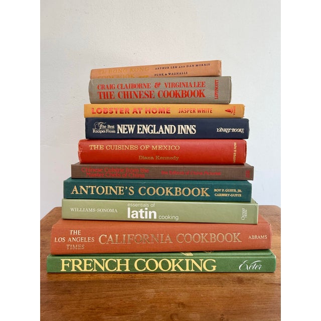 International Set of 10 Hardcover Cookbooks in Harvest Inspired Colors For Sale - Image 4 of 7
