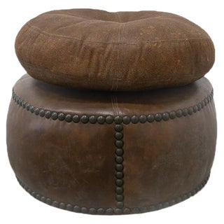 Vintage Ottomans on Wheels, 1960s, Set of 3 For Sale