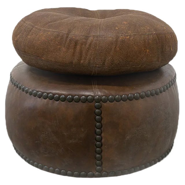 Vintage Ottomans on Wheels, 1960s, Set of 3 For Sale