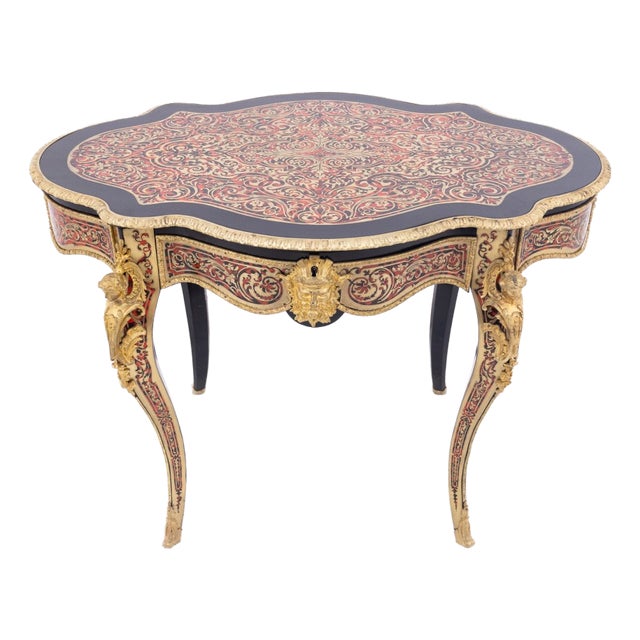 Mid-19th Century Boulle Table, France For Sale