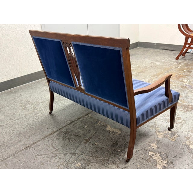 Early 20th Century Edwardian Settee, Antique For Sale - Image 5 of 12