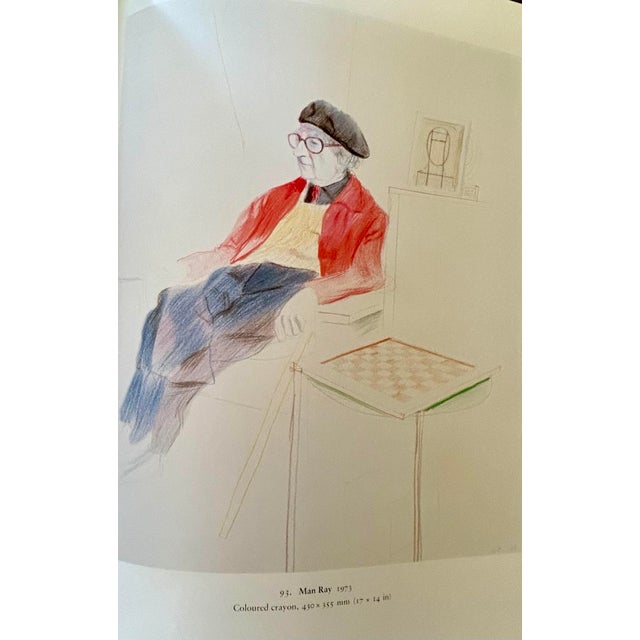 Antique White David Hockney: A Drawing Retrospective Book, 1st. Edition, Out of Print For Sale - Image 8 of 12