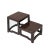 3.75" Brown Wood Step Shape Table Top Curio Display Easel Stand For Sale - Image 4 of 5