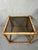 Vintage Side Table in Bamboo and Glass, 1970s For Sale - Image 3 of 9
