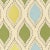 Sample - Schumacher Let's Dance Fabric in Chartreuse & Sky For Sale