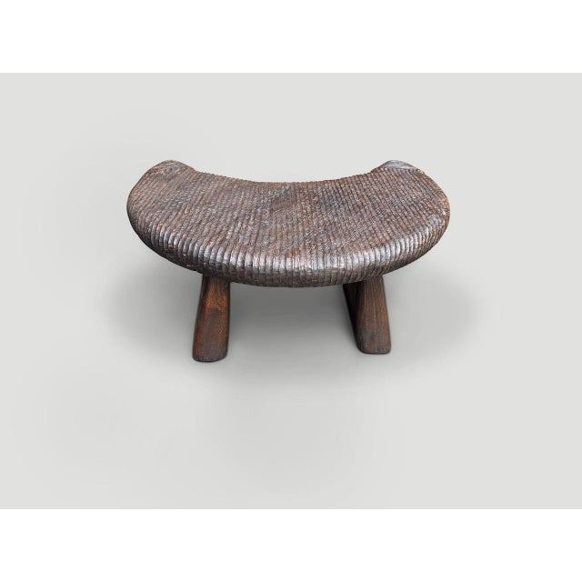 Andrianna Shamaris Impressive Half Moon Hand Carved Coffee Table For Sale - Image 13 of 18