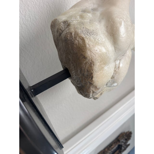 Rh Roman Discus Thrower Classical Sculpture Fragment on Stand For Sale In Los Angeles - Image 6 of 12