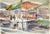 Carlo Ravagnan, Market, 1970s, Watercolor on Paper For Sale - Image 3 of 3