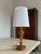Wood Charming Carved Wood Turned Lamp For Sale - Image 7 of 10