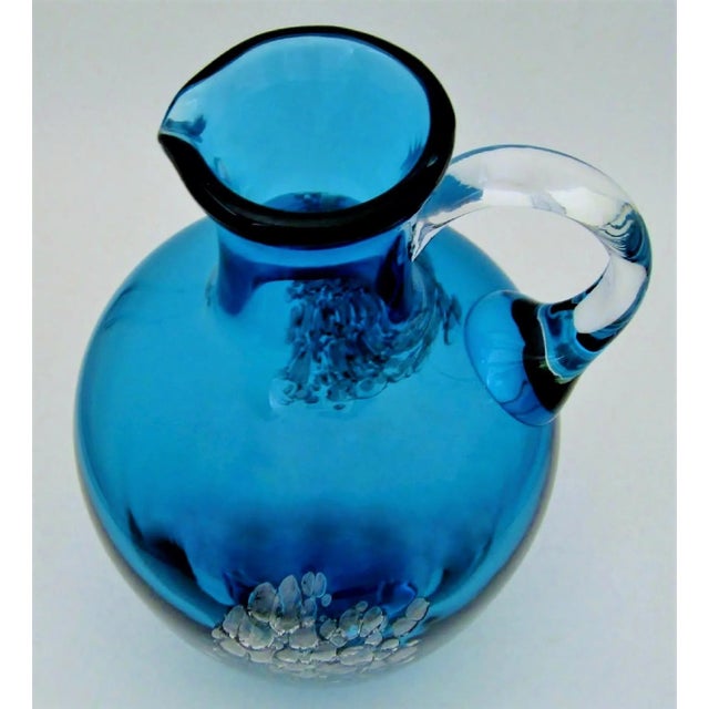 Mid-Century Modern Vintage Zwiesel Decorative Glass Ewer For Sale - Image 3 of 7