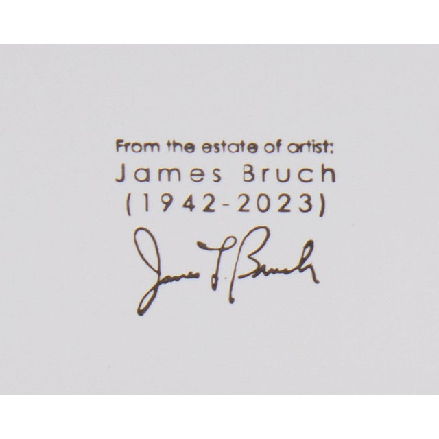 Paper “What’s on Your Mind?” Abstract Mixed Media Painting by James L. Bruch For Sale - Image 7 of 10