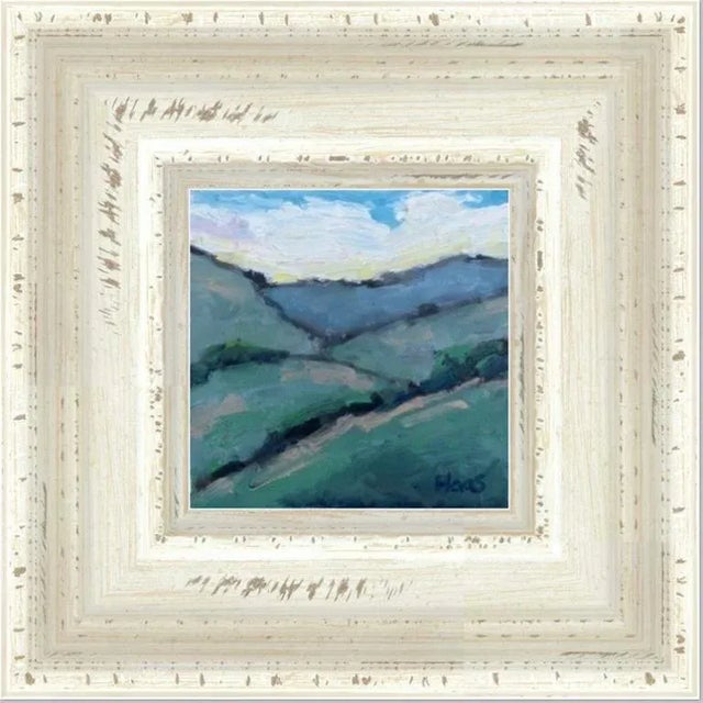 Wood Modern Art, Mt. Diablo Landscape (Original Oil Painting) For Sale - Image 7 of 8