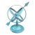 Verdigris Iron Armillary Sphere on Stand – European Garden Accent For Sale