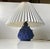 Spiky Blue Ceramic Table Lamp with Troll by Lauritz Hjorth, 1940s For Sale - Image 12 of 13