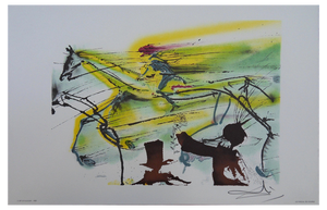 Salvador Dali, The Horses, The Racing Horse, Lithograph