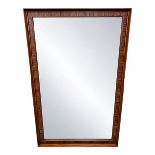 Mid-Century Modern Kent Coffey Perspecta Walnut & Rosewood Wall Mirror For Sale