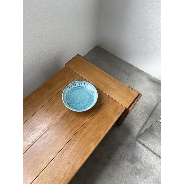 Blue Enameled Tripod Plate Dish, 1950s For Sale - Image 3 of 18