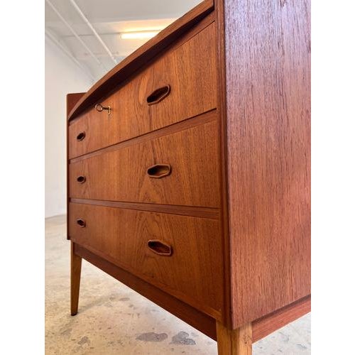 Danish Secretaire in Teak For Sale - Image 9 of 11