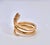 Metal 1960s 14k Yellow Gold Snake Ring With Granulated Head Plus Diamond Size 6.5 For Sale - Image 7 of 12