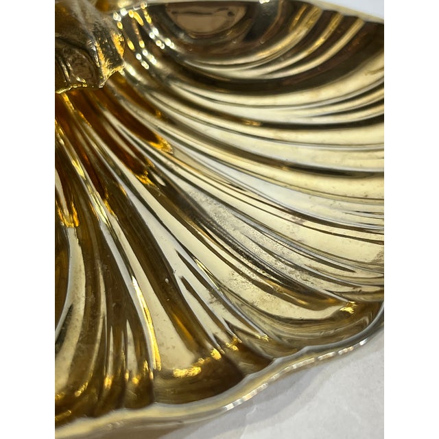 Pair of Vintage Brass Swan & Shell Soap Dishes in the Style of Sherle Wagner For Sale - Image 17 of 17