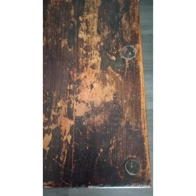 Late 20th Century Vintage Accent Thakat Wooden Side Table For Sale - Image 5 of 7
