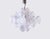 Chandelier with Iridescent Murano Glass Discs from Vistosi, Italy, 1960s For Sale - Image 3 of 13