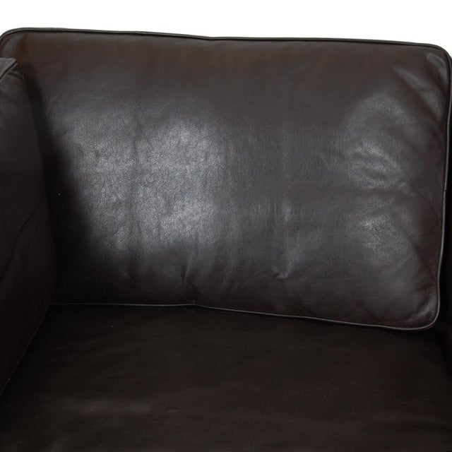Model 2442 2-Seater Sofa in Brown Leather by Børge Mogensen for Fredericia, 1970s For Sale - Image 9 of 16