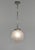 Degué A French 1925-1935 art deco pendant light in nickel plated bronze. The mounting holds a nice ball shaped shade in...