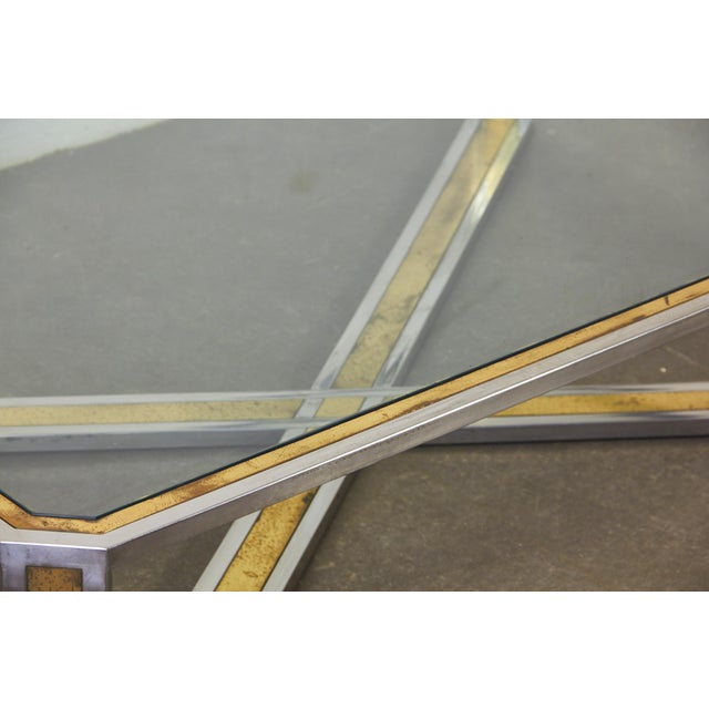 Low Brass Table, 1970s For Sale - Image 4 of 12