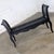 Late 20th Century French Country Black Painted Bench W/Woven Rush Seat & Cabriole Legs For Sale - Image 4 of 18